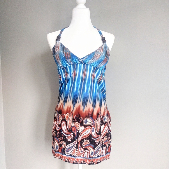 Unknown Tops - Women's Boho Style Halter Top